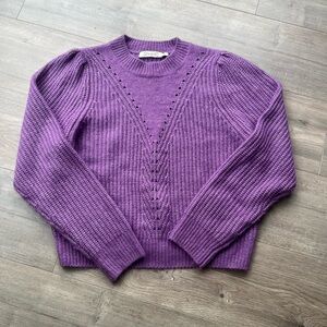 Purple Knit Sweater